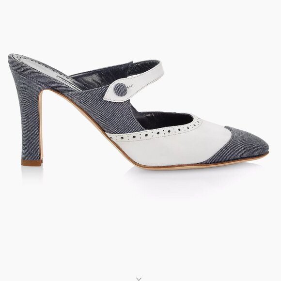 Manolo Blahnik Agathanu heel mules - Picture 13 of 14